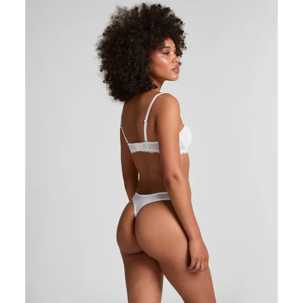 Soutien-gorge à armatures préformé sans bretelles Angie - Blanc