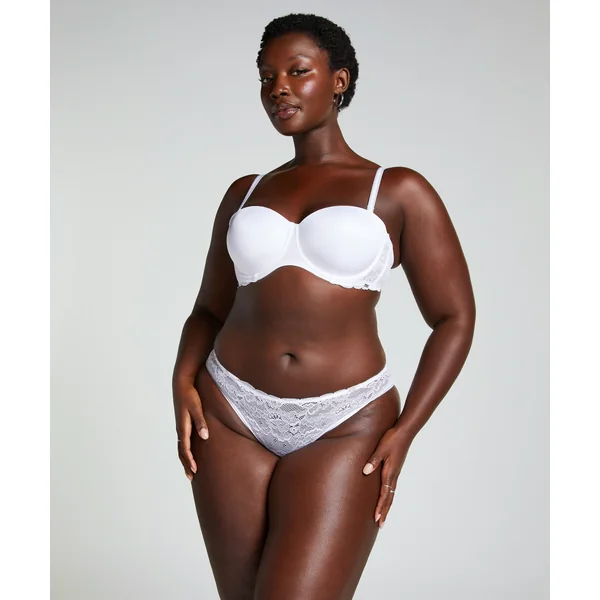 Soutien-gorge à armatures préformé sans bretelles Angie - Blanc