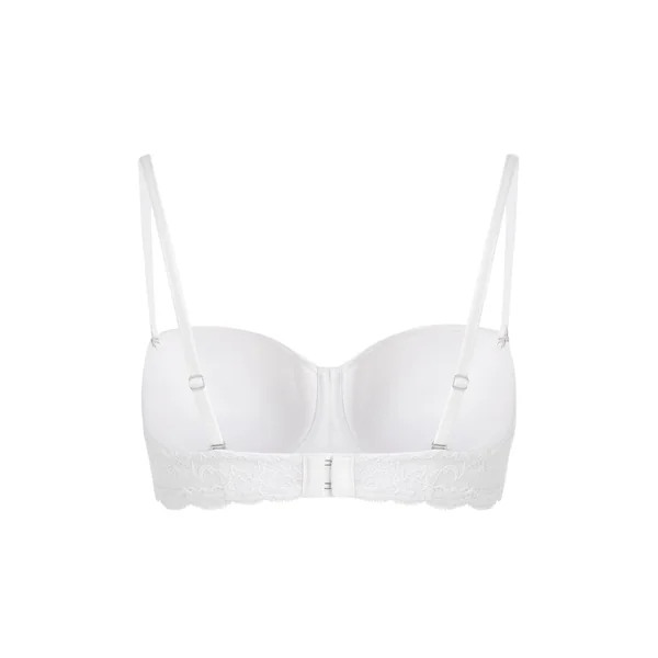 Soutien-gorge à armatures préformé sans bretelles Angie - Blanc