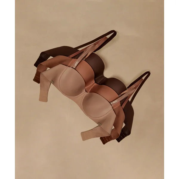 Soutien-gorge à armatures préformé sans bretelles Jane - Beige
