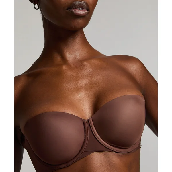 Soutien-gorge à armatures préformé sans bretelles Jane - Marron