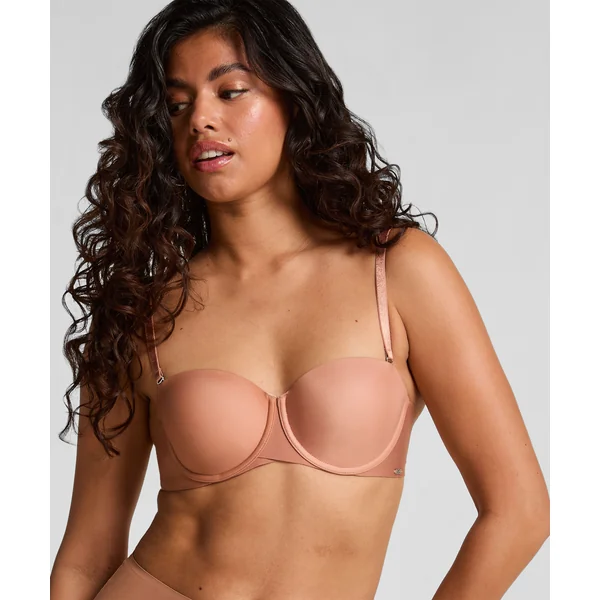 Soutien-gorge à armatures préformé sans bretelles Jane - Marron