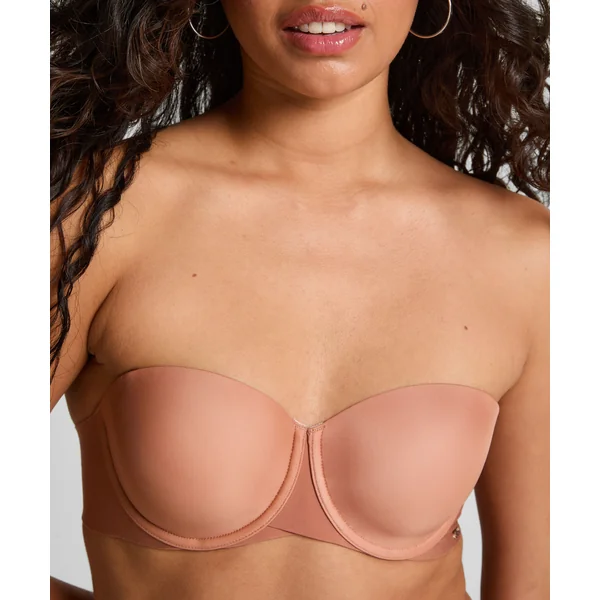 Soutien-gorge à armatures préformé sans bretelles Jane - Marron