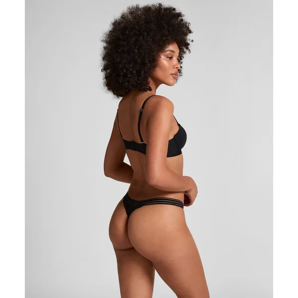 Soutien-gorge à armatures préformé sans bretelles Jane - Noir