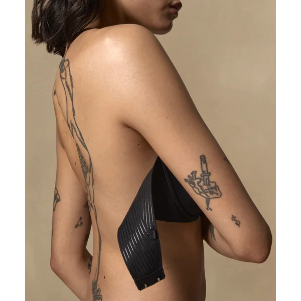 Soutien-gorge à armatures préformé sans bretelles Jane - Noir