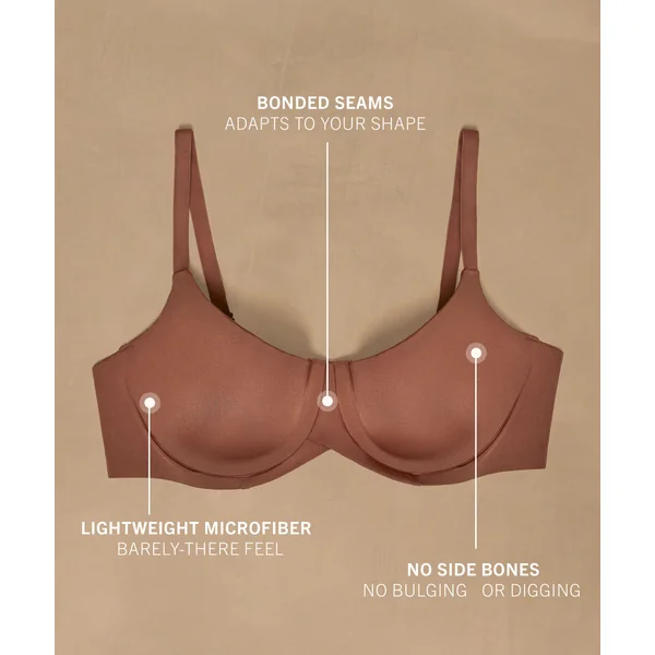 Soutien-gorge à armatures préformé Smooth - Marron