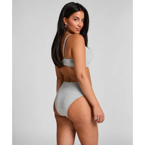 Soutien-gorge à armatures rembourré en coton - Gris