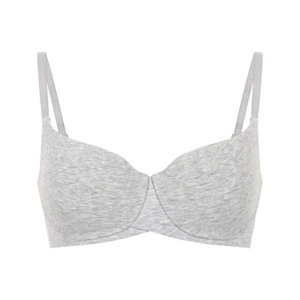 Soutien-gorge à armatures rembourré en coton - Gris