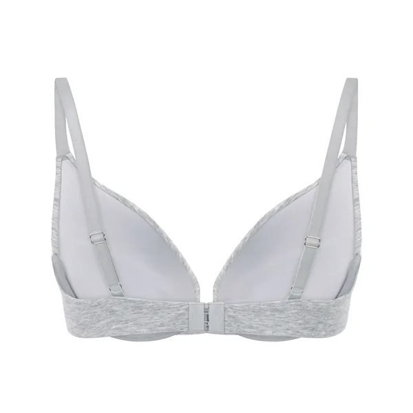 Soutien-gorge à armatures rembourré push-up en coton - Gris