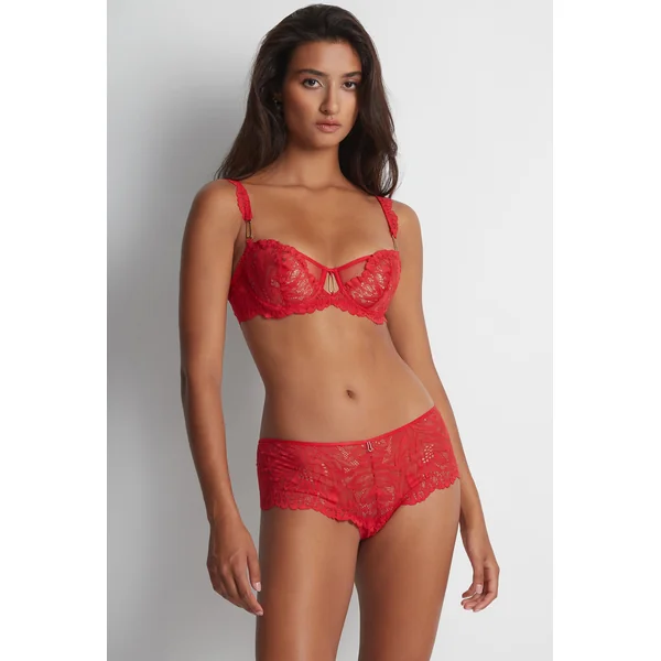Soutiens-Gorge Corbeilles rouge floral laf14