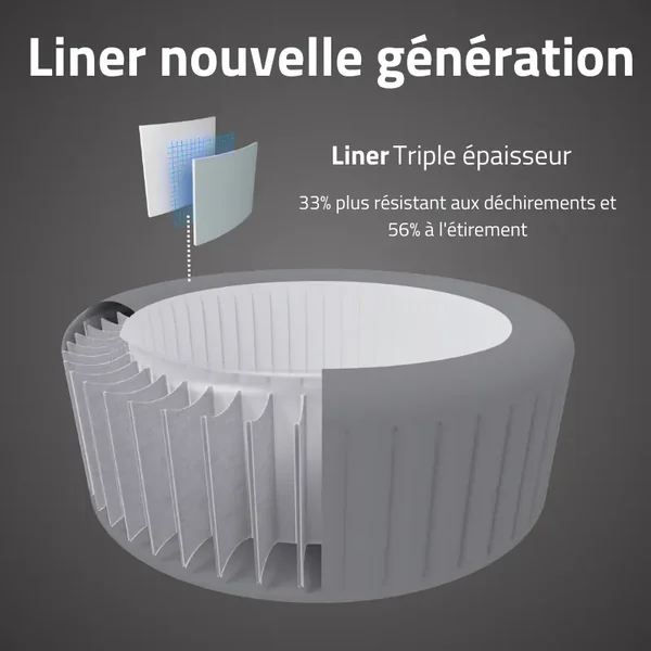 Spa gonflable carré Lay-Z-Spa Majorca HydroJet Pro 4-6 personnes
