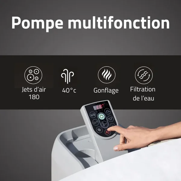 Spa gonflable rond Lay-Z-Spa Hollywood AirJet 4-6 personnes