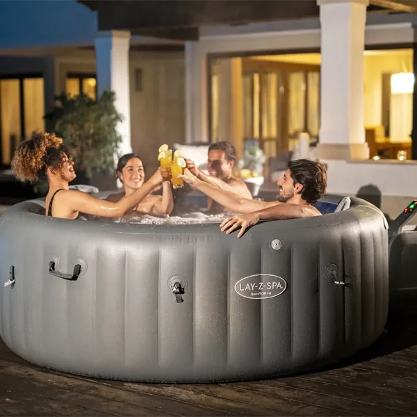 Spa gonflable rond Lay-Z-Spa Santorini HydroJet Pro 5-7 personnes