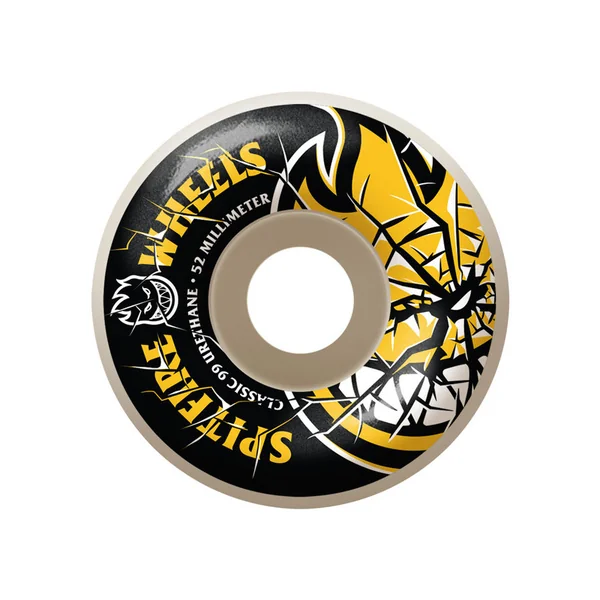 SPITFIRE WHEELS (JEU DE 4) 52MM 99D SHATTERED BIG HEAD WHITE