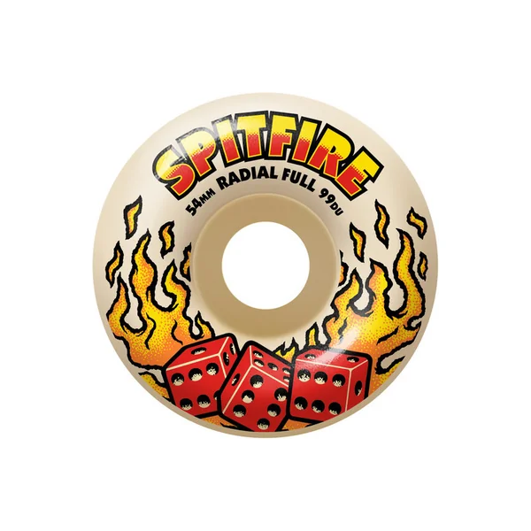 SPITFIRE WHEELS (JEU DE 4) 54MM F4 99D HOT HAND RADIAL FULL