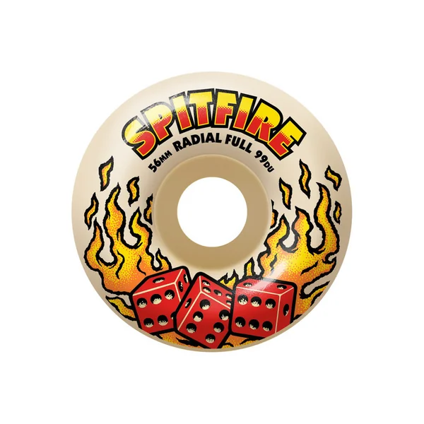 SPITFIRE WHEELS (JEU DE 4) 56MM F4 99D HOT HAND RADIAL FULL