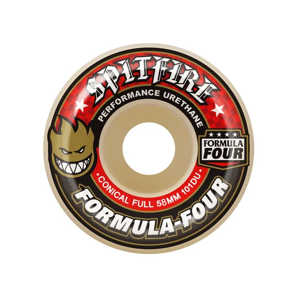 SPITFIRE WHEELS (JEU DE 4) 58MM F4 101 CONICAL FULL NATURAL