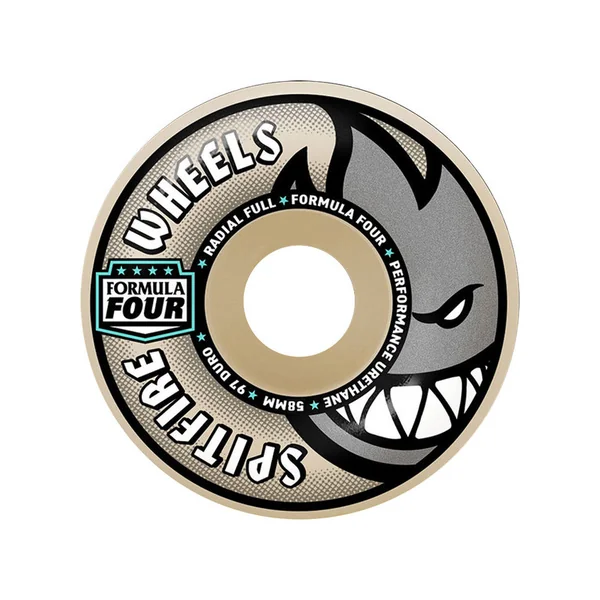 SPITFIRE WHEELS (JEU DE 4) 58MM F4 97D RADIAL FULL NATURAL