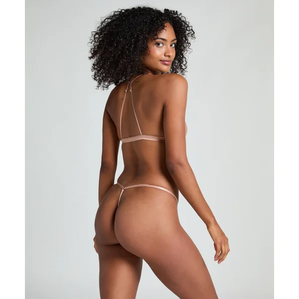 String Free The Nipple - marron