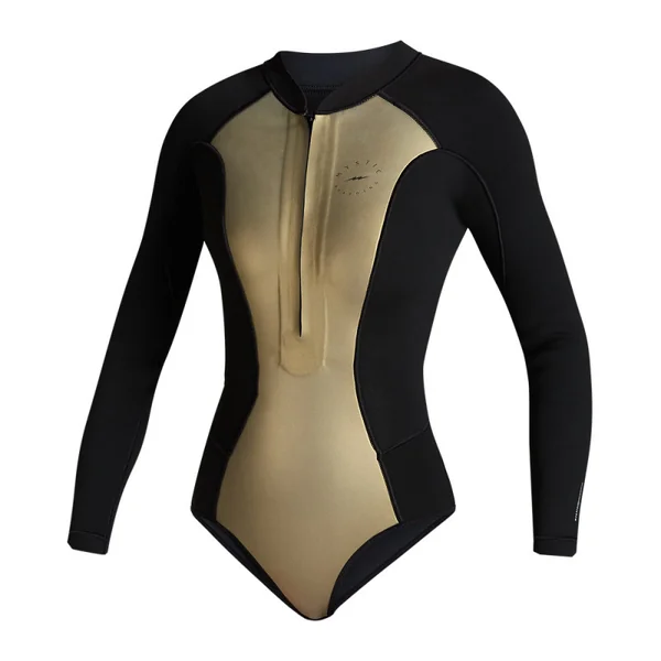 Sway Longarm Super Shorty 2/2mm Fzip Women 'Black Serie' - Black / Gold - XS