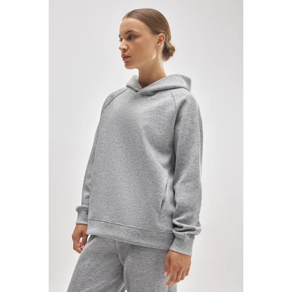 Sweat à capuche gris avec poches
