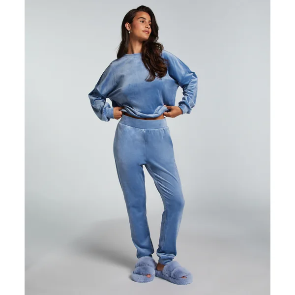 Tall Pantalon de jogging Velours - Bleu