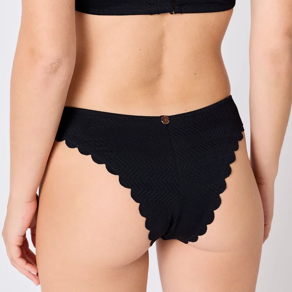 Tanga de bain noir Bohochic