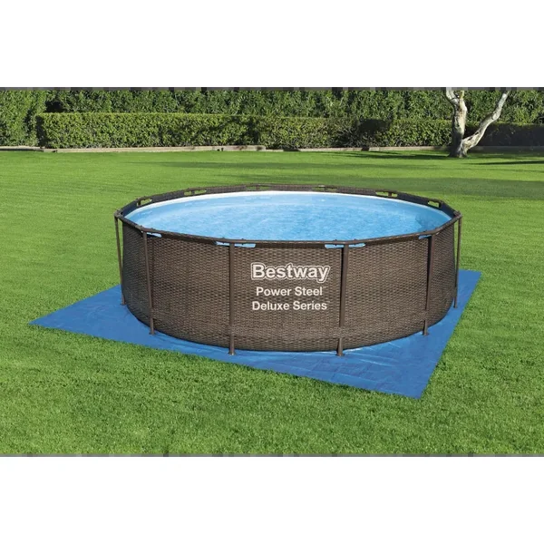 Tapis de sol pour piscine hors sol et spa gonflable 366 cm