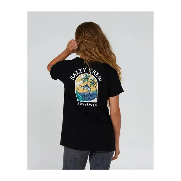 Tee shirt femme SALTY CREW Sail Away Boyfriend Tee Black