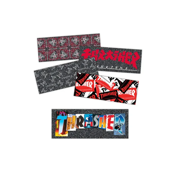 THRASHER GRIP (PACK DE 5) MOB STRIPS CLEAR 9 X 33