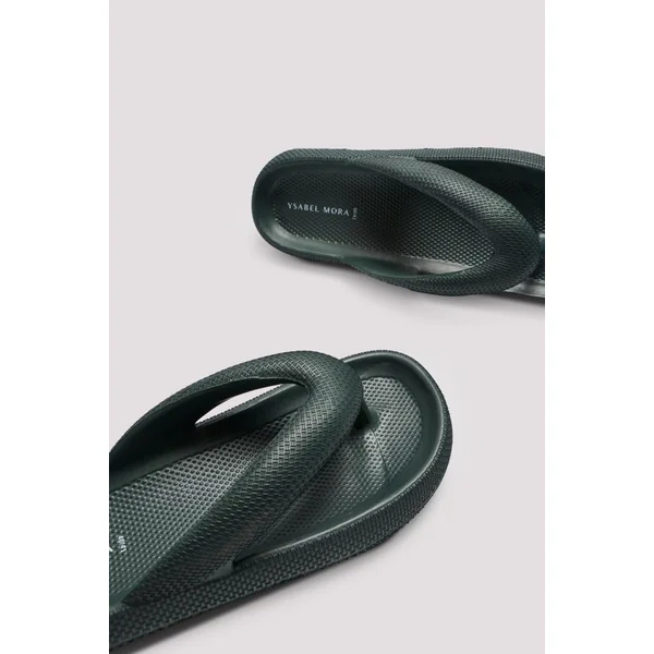 Tongs de plage à doigts antidérapantes extra confort vert clair
