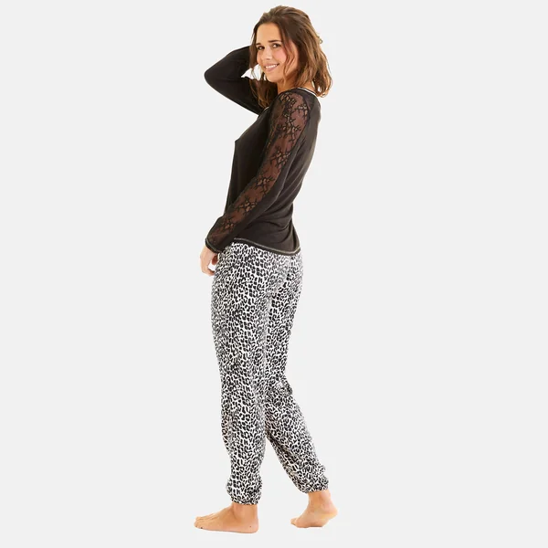 Top de pyjama noir Annapurna