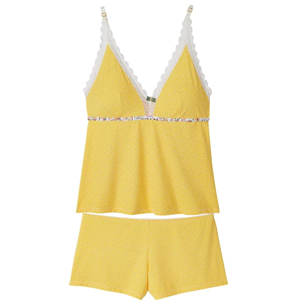 Top short jaune Eole