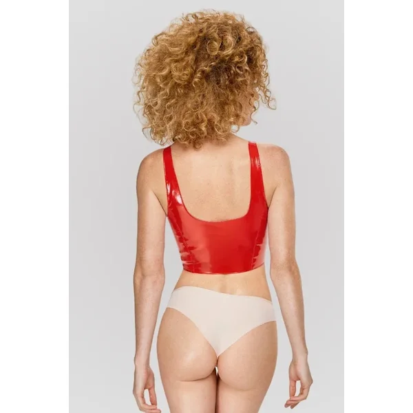 Top vinyle rouge