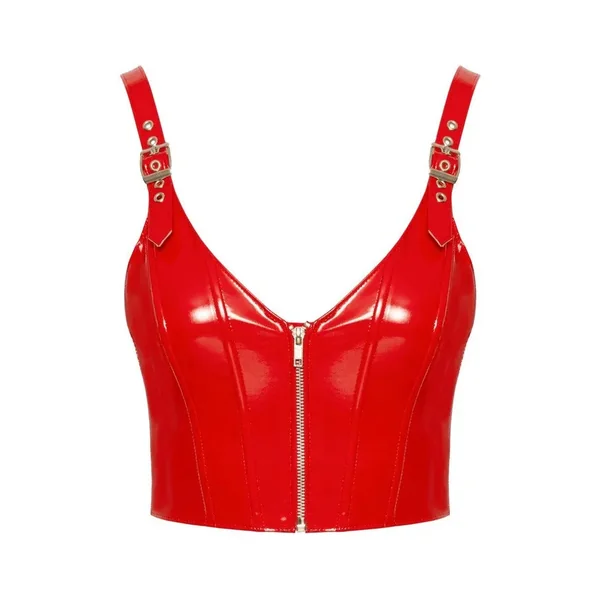 Top vinyle rouge