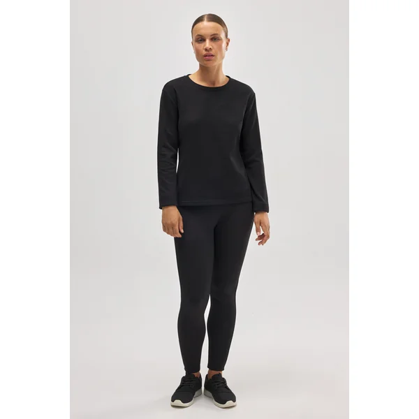 T-shirt de sport thermique doublé polaire noir