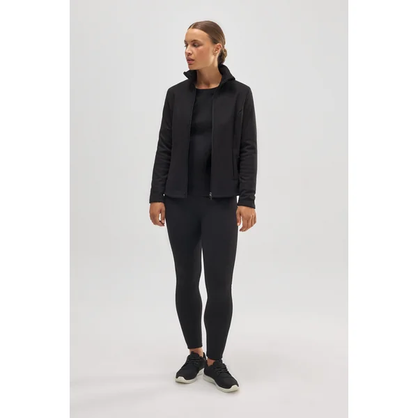 T-shirt de sport thermique doublé polaire noir