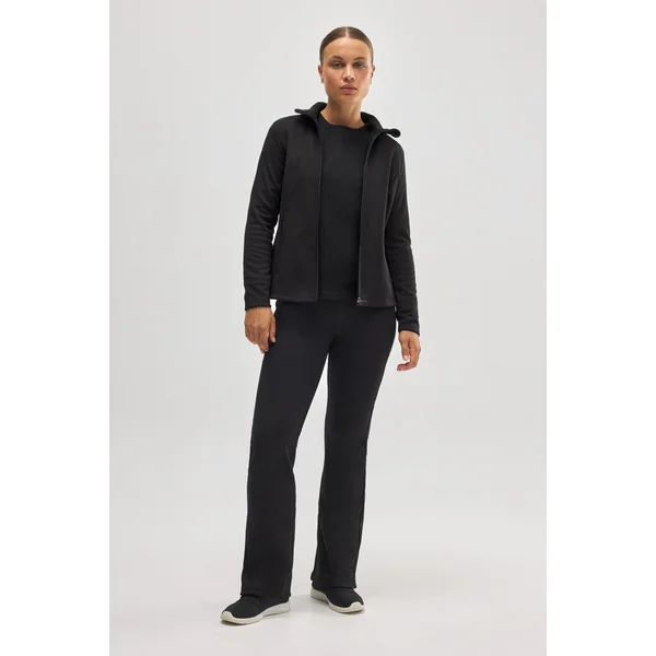 T-shirt de sport thermique doublé polaire noir
