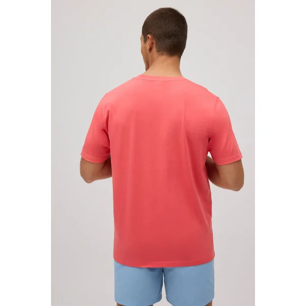 T-shirt à manches courtes imprimé corail d'été
