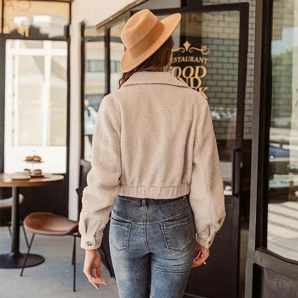 Veste Bohème Chaude en Fausse Fourrure