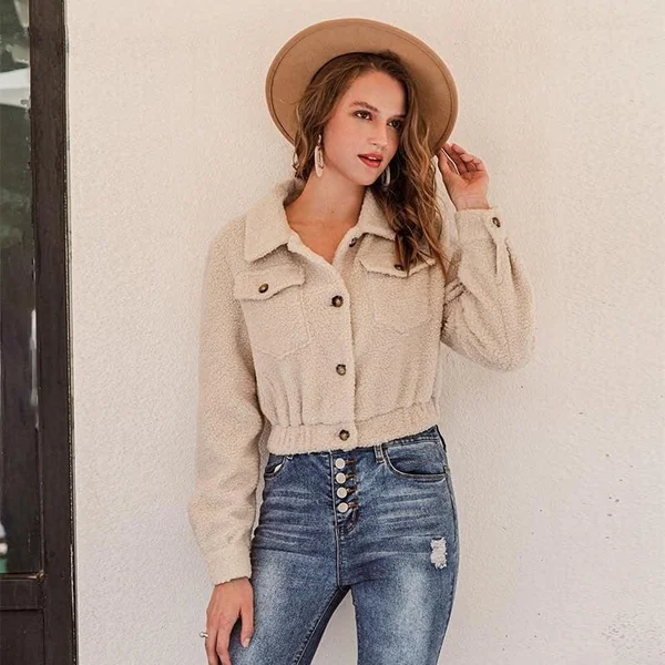 Veste Bohème Chaude en Fausse Fourrure
