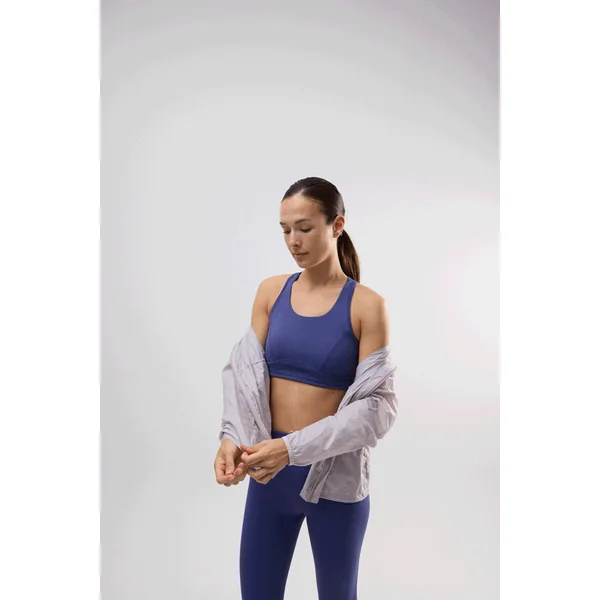 Veste de sport pliable à capuche réglable gris