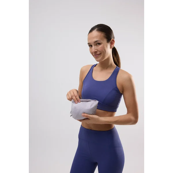 Veste de sport pliable à capuche réglable gris