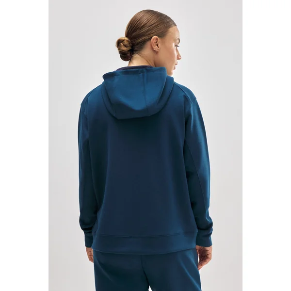 Veste de sport à capuche bleue