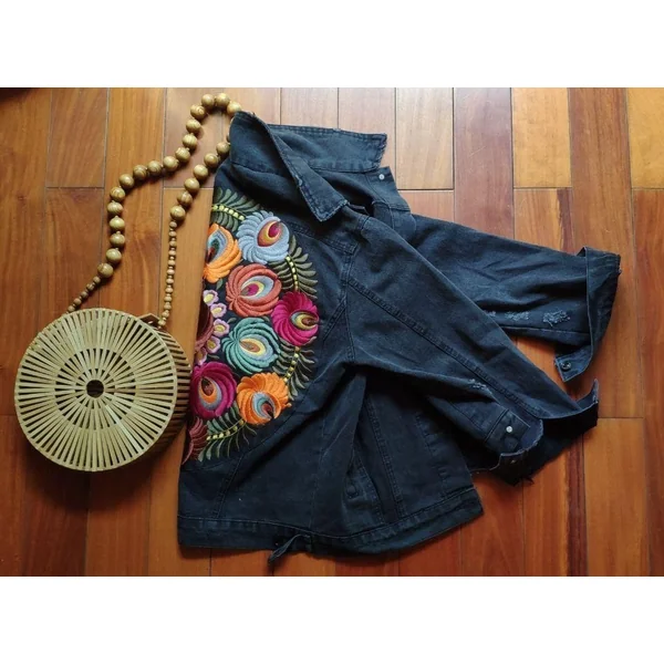 Veste en Jean Femme Bohème