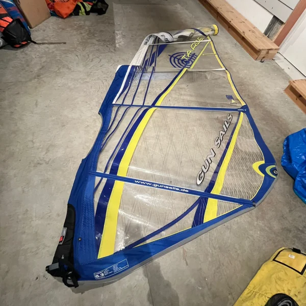 Voile windsurf GUNSAILS Target 5.3 Occasion C