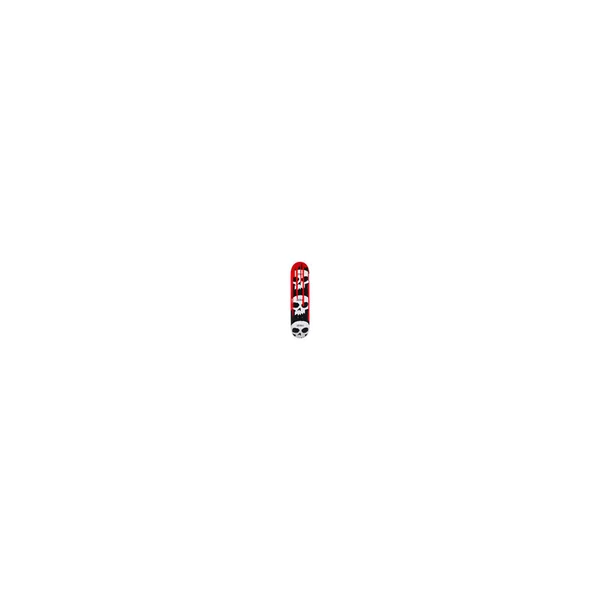 ZERO DECK 3 SKULL BLOOD BLACK WHITE RED 8.0 X 31.6 WB 14