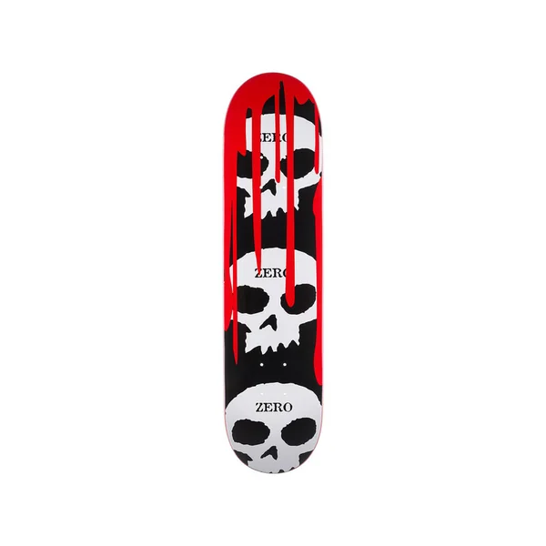 ZERO DECK 3 SKULL BLOOD BLACK WHITE RED 8.0 X 31.6 WB 14